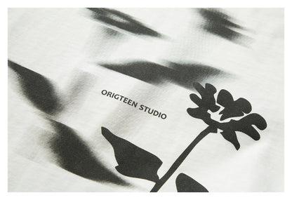 【URBANEST】flower graphic print casual t-shirt 2color 【UN0194】