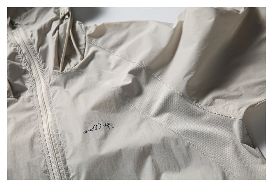 【URBANEST】lightweight hooded nylon jacket 2color 【UN0228】