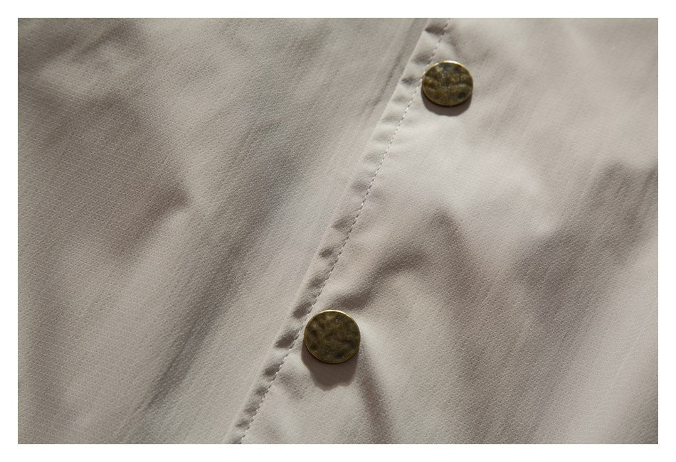 【URBANEST】drawstring hem loose coach jacket 4color 【UN0238】
