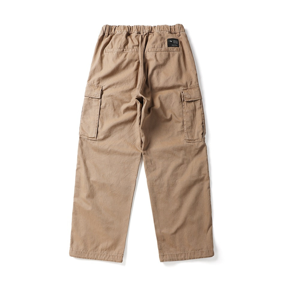 【URBANEST】camo knee tuck wide cargo easy pants 3color 【UN0243】