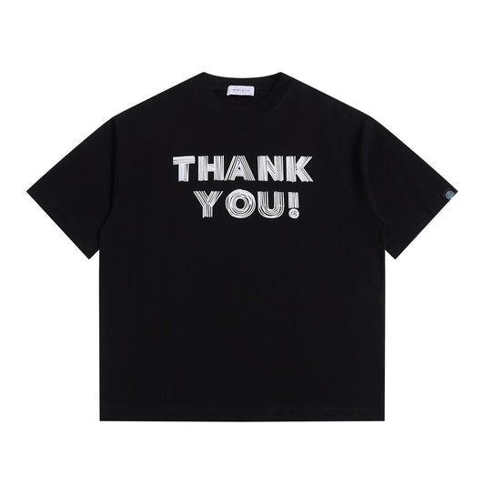 【URBANEST】thank you print casual t-shirt 3color 【UN0199】