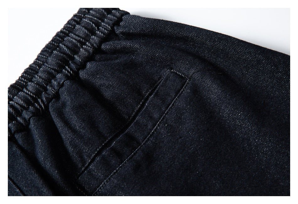 【URBANEST】curved seam loose fit denim pants 1color 【UN0223】
