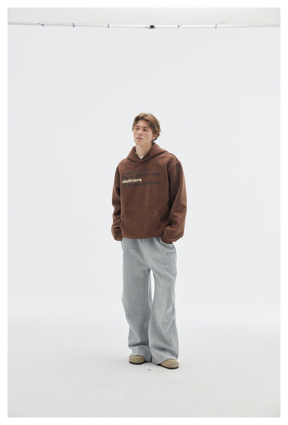 【URBANEST】letter printed loose pullover hoodie 2color 【UN0233】