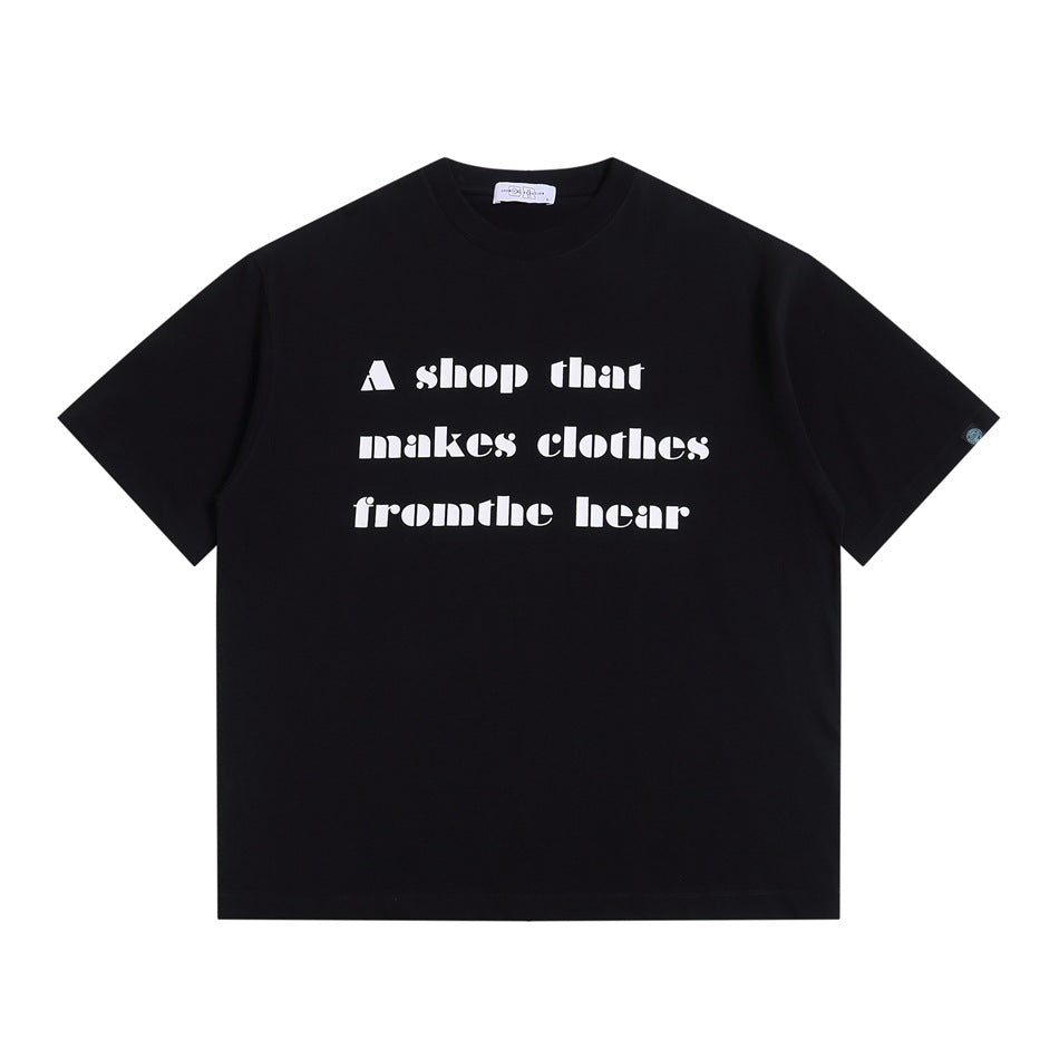 【URBANEST】font print casual relaxed t-shirt 3color 【UN0200】