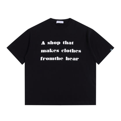 【URBANEST】font print casual relaxed t-shirt 3color 【UN0200】