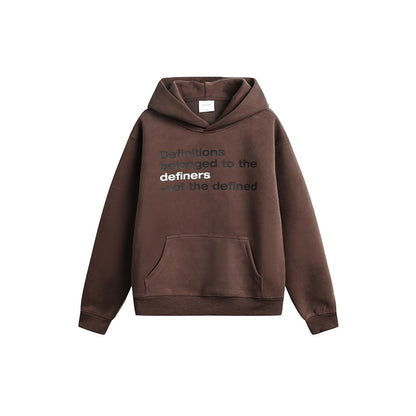 【URBANEST】letter printed loose pullover hoodie 2color 【UN0233】