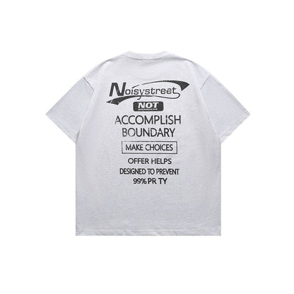 【URBANEST】バックプリントオーバーサイズクルーネックTシャツ 1color 【UN0183】