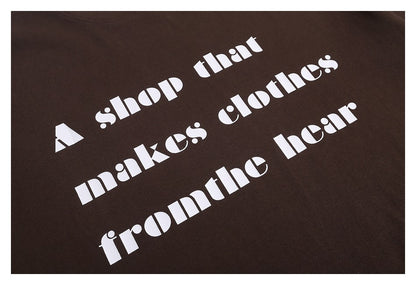 【URBANEST】font print casual relaxed t-shirt 3color 【UN0200】