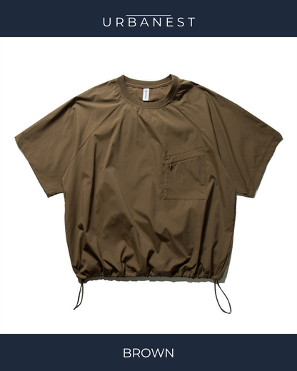 【URBANEST】ドローコードラグランTシャツ 2color UN0001