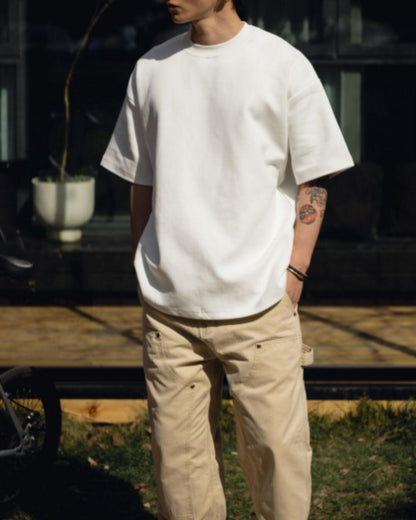 【URBANEST】ドロップショルダーオーバーサイズTシャツ 4color UN0074