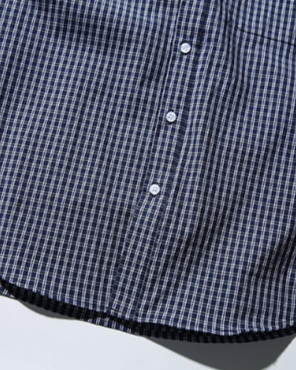 【URBANEST】ギンガムチェック半袖ボタンダウンシャツ 2color UN0090
