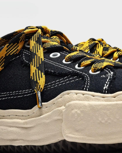 【URBANEST】キャンバス厚底ローカットスニーカー 3color UN0052