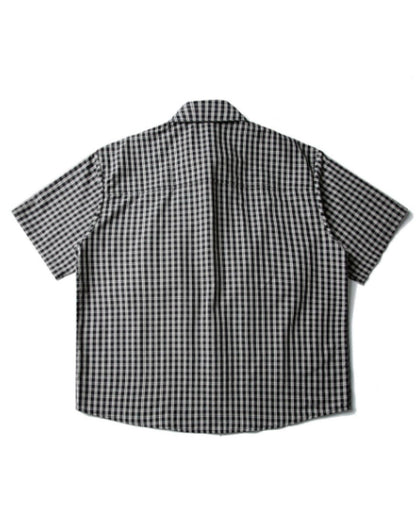 【URBANEST】チェック柄半袖フィッシングシャツ 2color UN0097