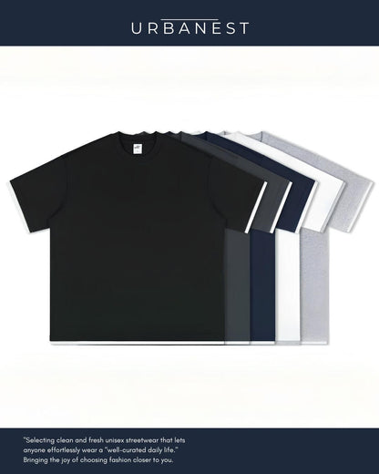 【URBANEST】【1着￥5490】【お得なSET商品】フェイクレイヤードクルーネックTシャツ 5color UN0071