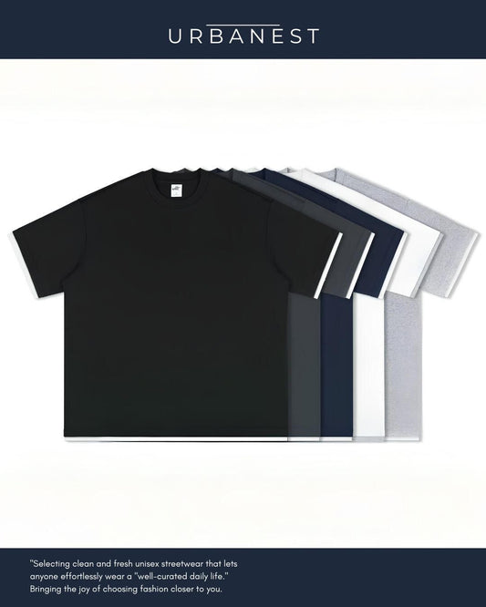 【URBANEST】【1着￥5490】【お得なSET商品】フェイクレイヤードクルーネックTシャツ 5color UN0071