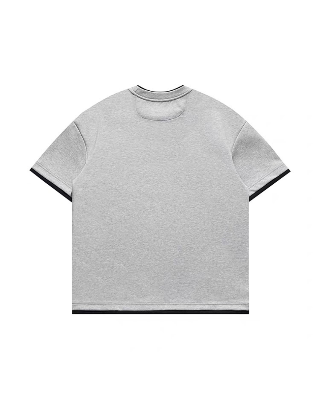 【URBANEST】ツートーンフェイクレイヤードTシャツ 2color UN0037