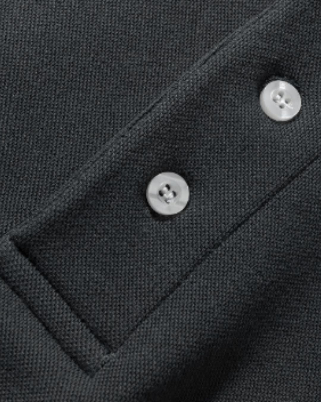【URBANEST】オーバーサイズ3ボタン胸ポケット半袖ポロシャツ 4color UN0081