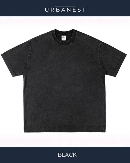 【URBANEST】【1着￥5490】【お得なSET商品】ストーンウォッシュクルーネックTシャツ 2color UN0072