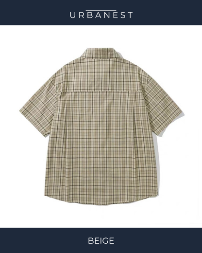 【URBANEST】クラシックチェックポケットシャツ 3color UN0014