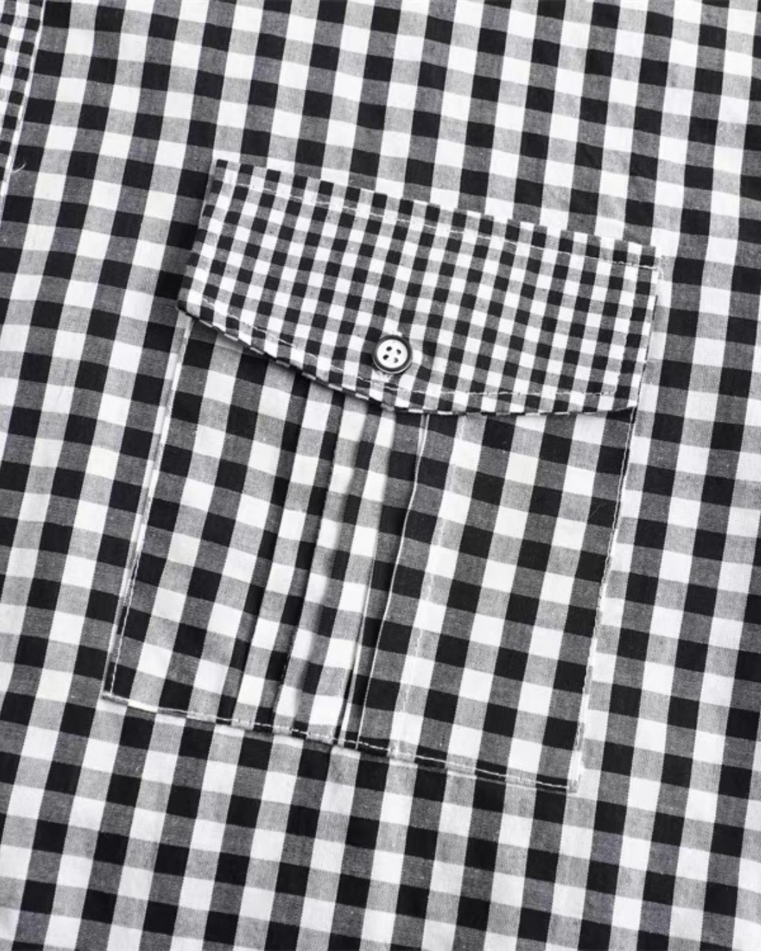 【URBANEST】ミックスギンガムダブルポケットシャツ 2color UN0029