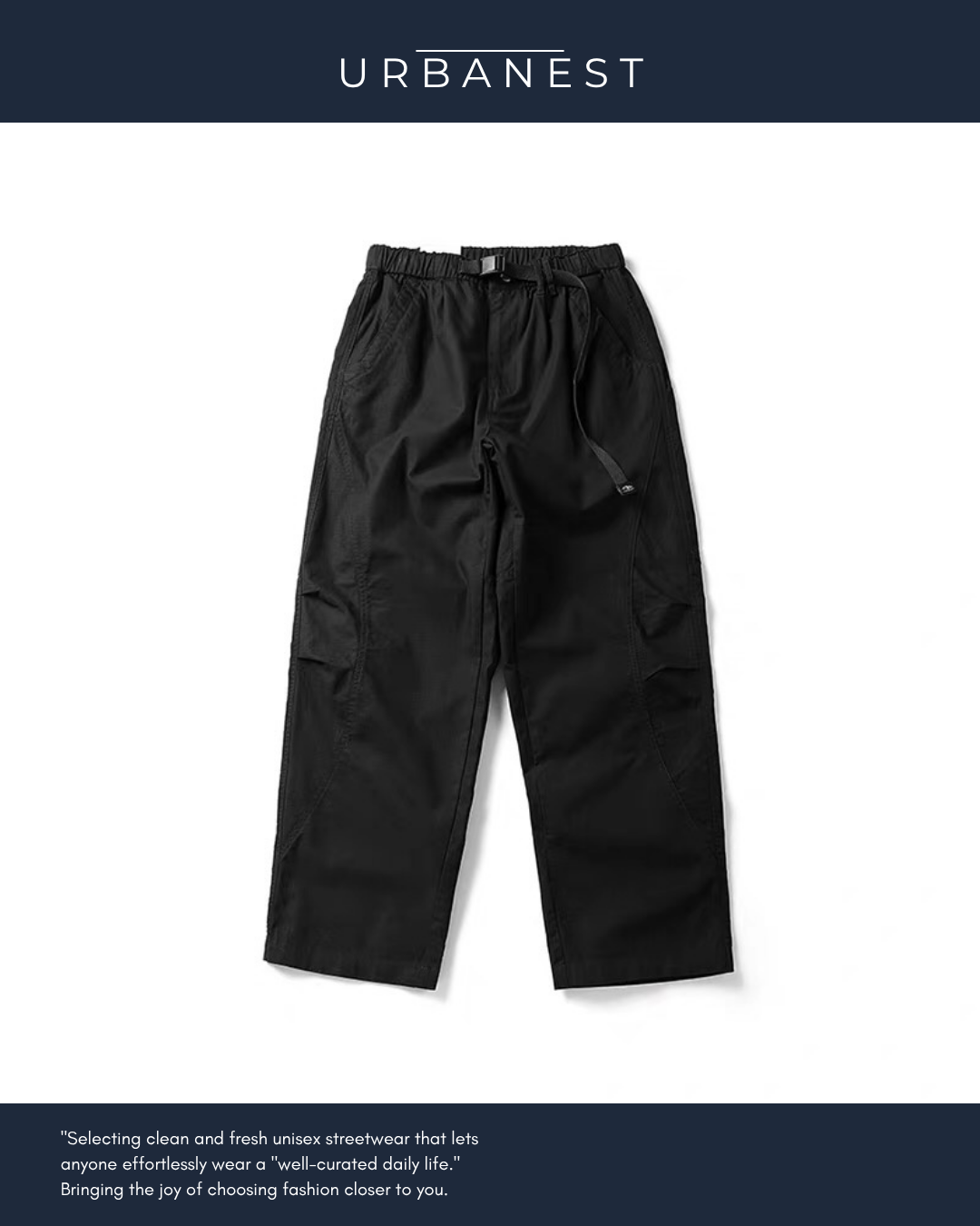 【URBANEST】クライミングウェビングベルトワークイージーパンツ 3color UN0046