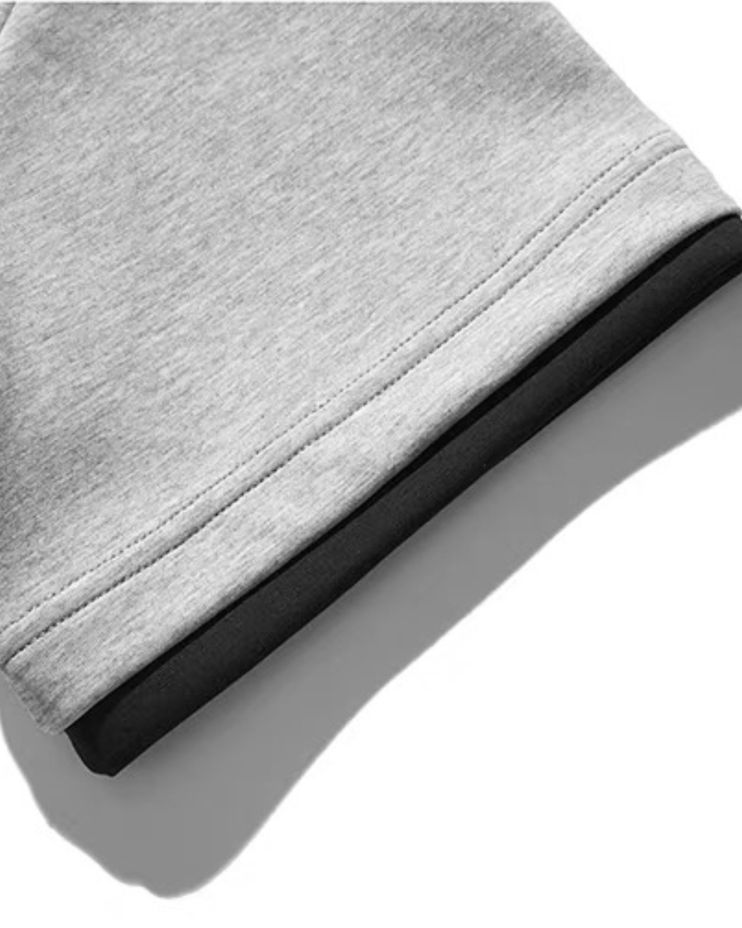 【URBANEST】ツートーンフェイクレイヤードTシャツ 2color UN0037