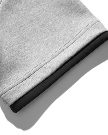 【URBANEST】ツートーンフェイクレイヤードTシャツ 2color UN0037