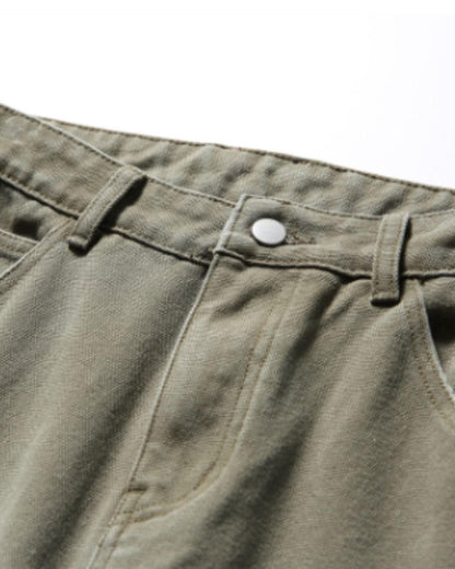 【URBANEST】ダメージ加工ダブルニーカットオフデニムバギーショーツ 3color UN0092