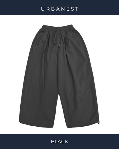 【URBANEST】ドローコードワイドバルーンハーフパンツ 5color UN0094