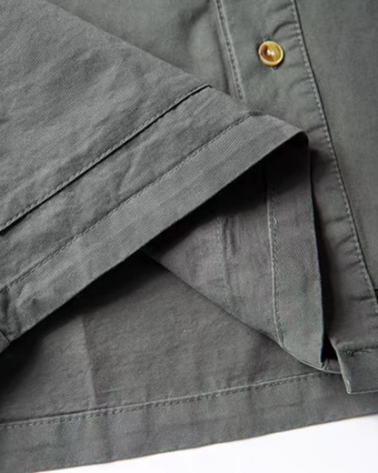 【URBANEST】ルーズフィットユーティリティシャツ 2color UN0041