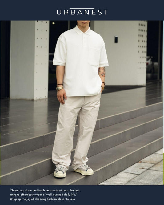 【URBANEST】ダブルニーワイドペインターワークパンツ 3color UN0086