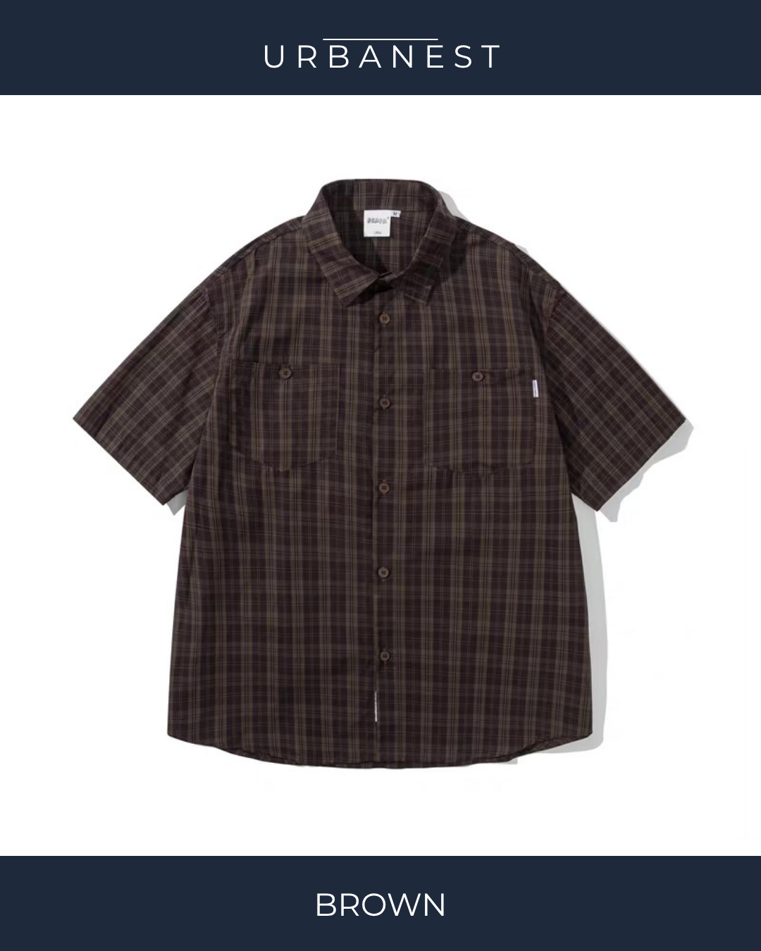 【URBANEST】クラシックチェックポケットシャツ 3color UN0014