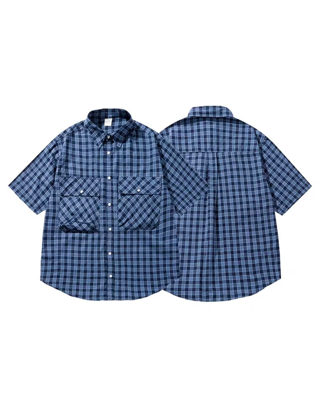 【URBANEST】マルチポケットチェックシャツ UN0034