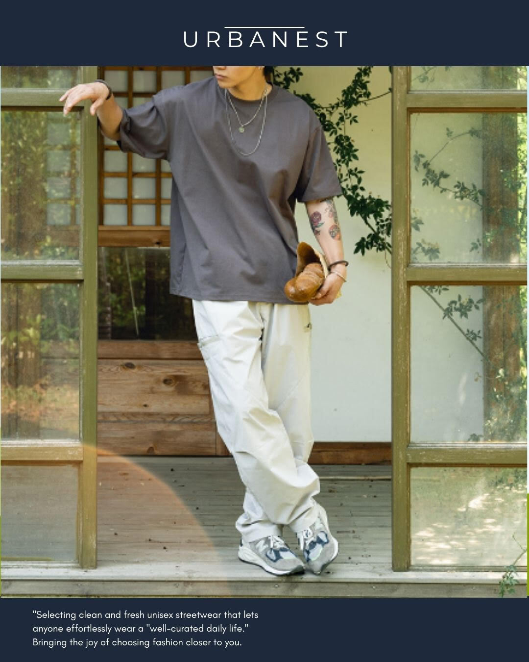 【URBANEST】ロングドローコードワイドパラシュートパンツ 2color UN0087