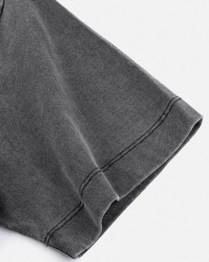 【URBANEST】【1着￥5490】【お得なSET商品】ストーンウォッシュクルーネックTシャツ 2color UN0072