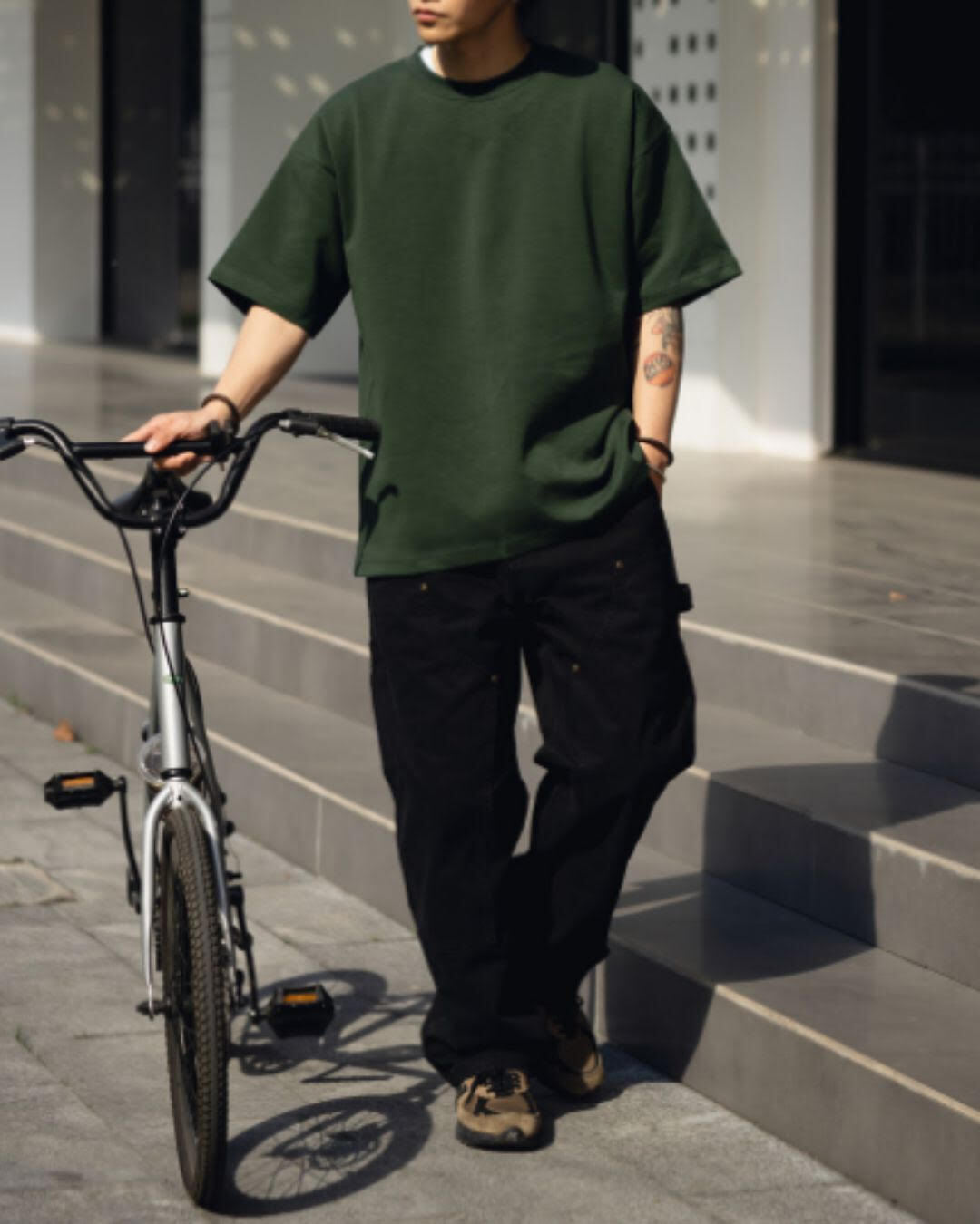 【URBANEST】ダブルニーワイドペインターワークパンツ 4color UN0083
