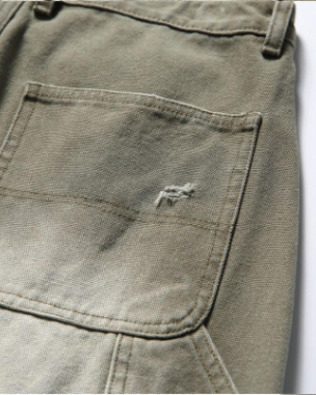 【URBANEST】ダメージ加工ダブルニーカットオフデニムバギーショーツ 3color UN0092