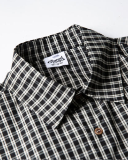 【URBANEST】チェック柄半袖フィッシングシャツ 2color UN0097