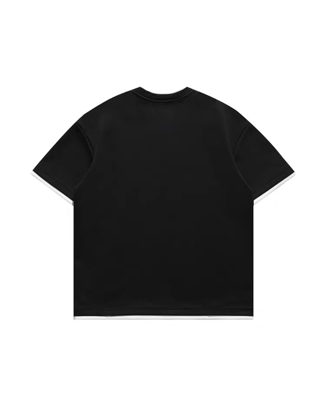 【URBANEST】ツートーンフェイクレイヤードTシャツ 2color UN0037