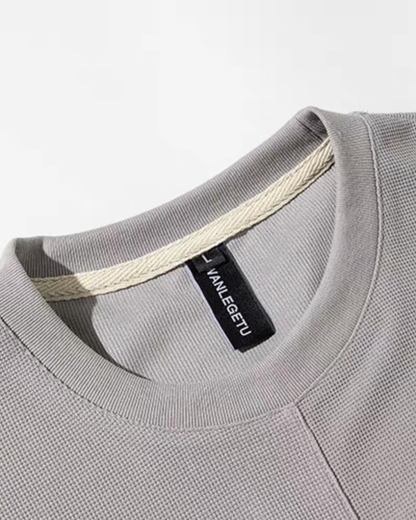 【URBANEST】ワッフルポケットルーズTシャツ 2color UN0033